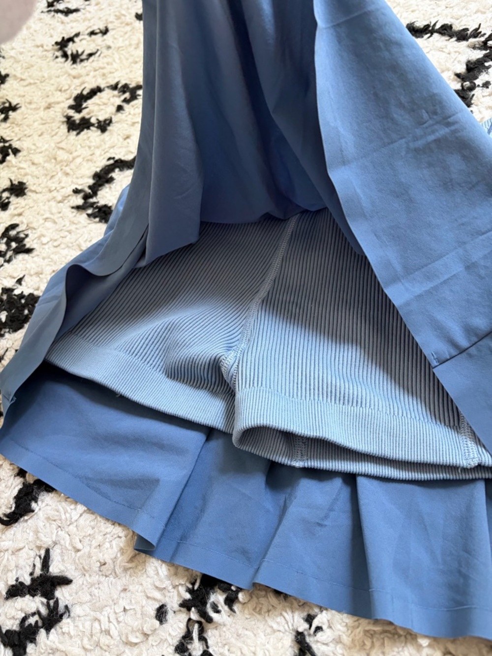 aerie Slate Blue Circle Skirt with Ribbed Waistband - Picture 4 of 4